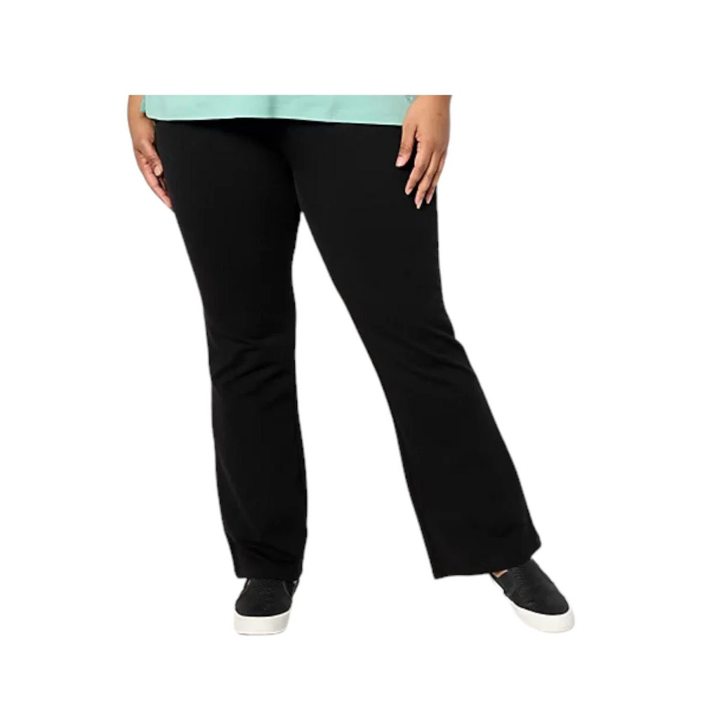 Quacker Factory Women's Fully Functional Baby Boot Jeans Black - Regular
